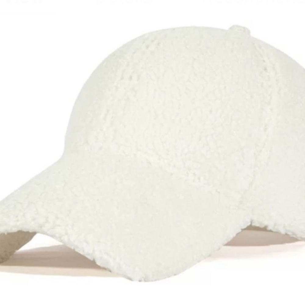 SHERPA Baseball Cap-NWOT-Women's White Sherpa Adjustable Baseball Cap